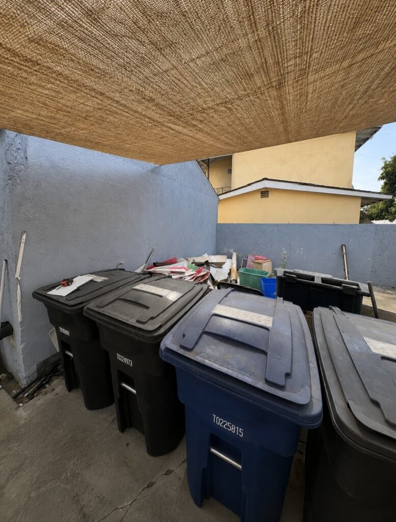 Exterior site conditions before South Gate garage conversion ADU construction
