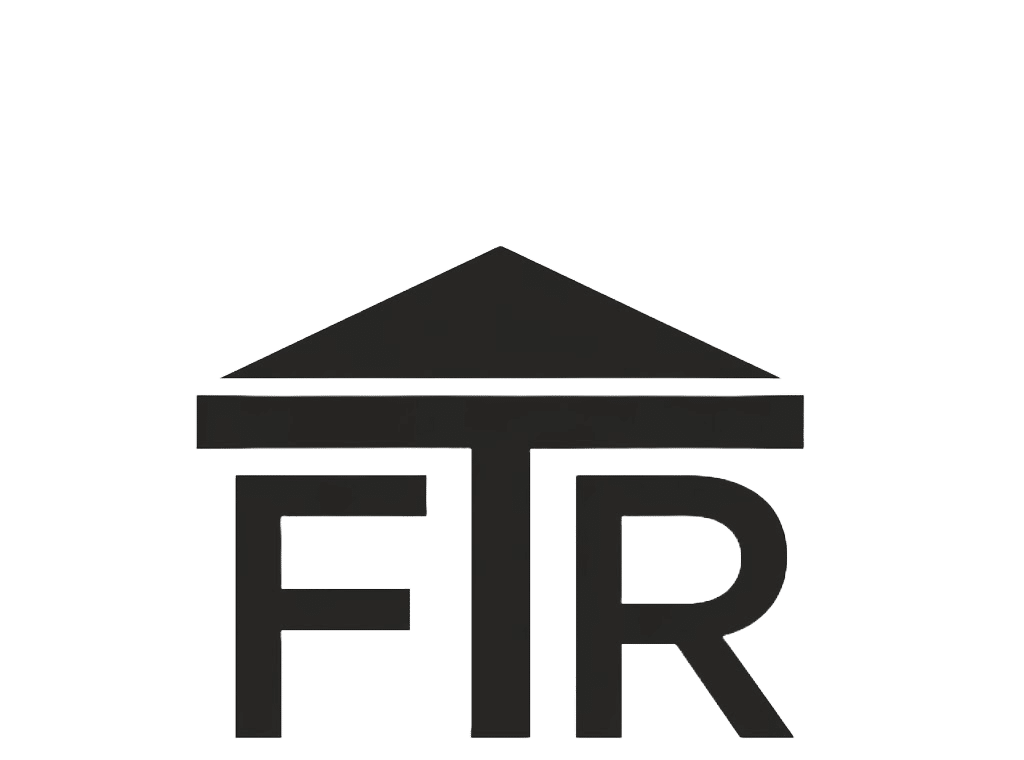 FTR Renovation logo with a house roof icon for licensed home remodeling and garage conversions in Los Angeles.
