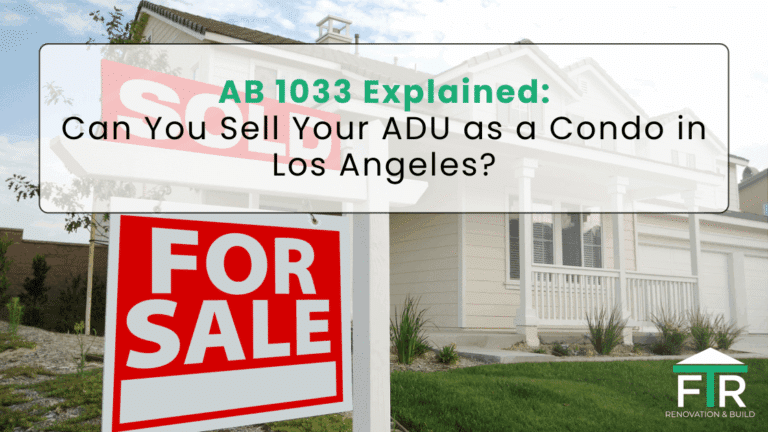 For sale sign outside Los Angeles real estate