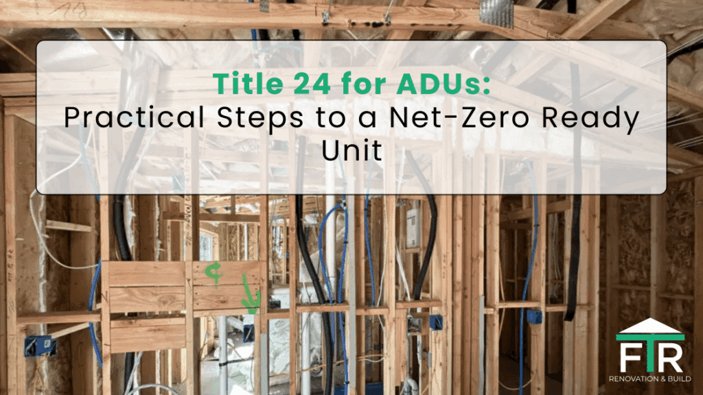 A modern house illustrating Title 24 compliance and net-zero readiness