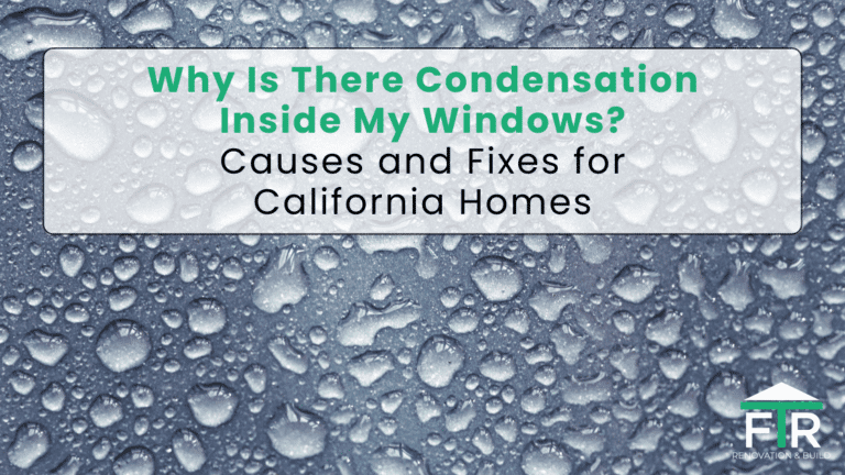 Window with condensation droplets and conde sign